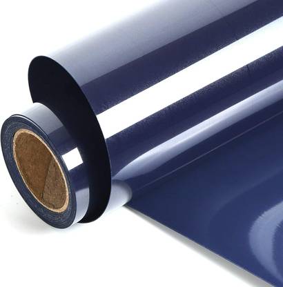 FEELPZONE 132.08 cm Navy Blue Contact Paper Self Adhesive Wall Sticker Kitchen Living Room Decor Self Adhesive Sticker