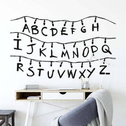 Xskin 33 cm Stranger Things Alphabet Self Adhesive Sticker