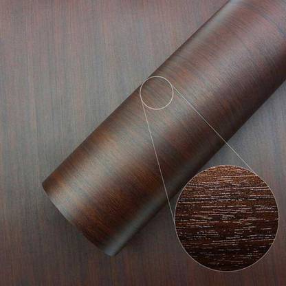 Coozico 1524 cm Wallpaper Brown Natural Wood Design Wardrobe Furniture Decoration Self Adhesive Sticker
