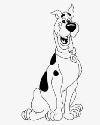 sticker bazzar 54 cm scooby dooby doo Removable Sticker