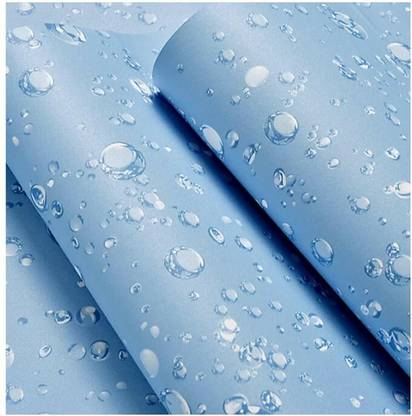 UZANIYA Vinyl Abstract Blue Wallpaper