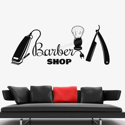 SnappyVinyl 57 cm Barbershop Self Adhesive Sticker