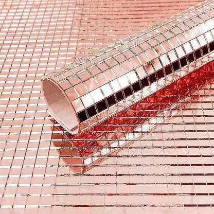 Hiki Ziki 12 inch 3600 PCS Self Adhesive Mosaic Tiles, 5 x 5 mm Square Mirror Mosaic Tiles | Self Adhesive Sticker