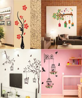 Walltech 90 cm Set of 4 - 124 Self Adhesive Sticker