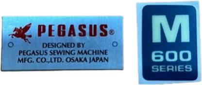 EASYSEW 3 inch PEGASUS M600 OVERLOCK MACHINE STICKER Non-Reusable Sticker