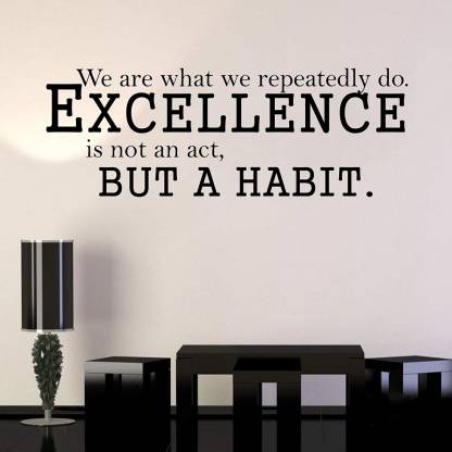 SnappyVinyl 72 cm But A Habit Quote Self Adhesive Sticker