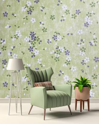 FOKRIM 200 cm 200CM-Green Leaf New Decorative Wallpaper Self Adhesive Sticker