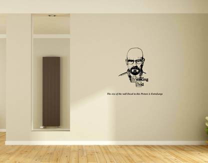 PEACOCKRIDE 60 cm Breaking Bad I Heisenberg Wall Decal Self Adhesive Sticker