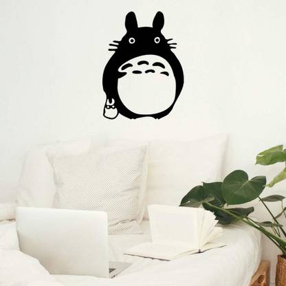 SnappyVinyl 29 cm Totoro Anime4 Wall Decals, Easy to Apply Self Adhesive Sticker