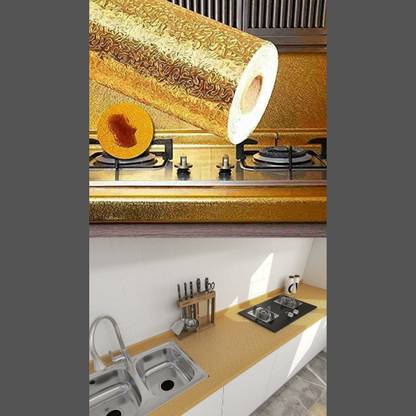 PRATIK MARKETING 200 cm Iron Elegance: Wallpaper for Almirah of Iron Self Adhesive Sticker
