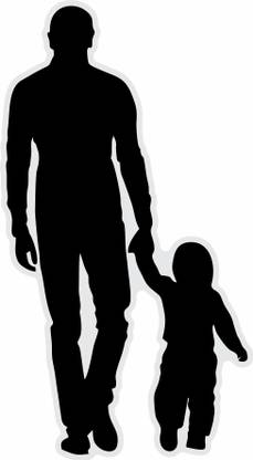 The Printpack 15 cm My Dad My Hero Bike /Wall/Door/Window Self Adhesive Sticker