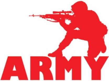 Dua 5 inch army sticker for car Sticker Car & Bike Sticker Reusable Sticker