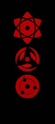 ThePage 35.56 cm Naruto - Sharingan Eyes - A4 - Sticker Self Adhesive Sticker