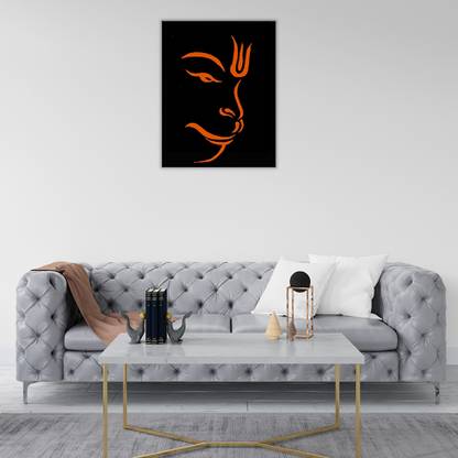 RKDECOR 60 inch Hanuman Poster for Room Bedroom Home office Gym Wall Decor (Size 18X24 Inch) Self Adhesive Sticker