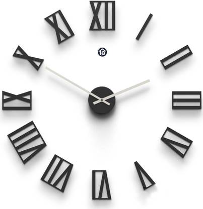 HomeDeal 63 cm Businessman Three-Dimensional Wall Clock For Every Home Double-sided Sticker