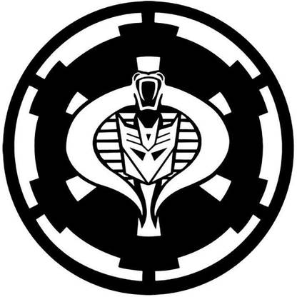 Xskin 29 cm Transformers Decepticon Cobra Commander Crossover Wall Decals Easy to Apply Self Adhesive Sticker