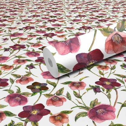Bnezz Vinyl Floral & Botanical Multicolor Wallpaper