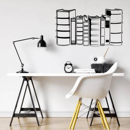 SnappyVinyl 32 cm Books , Wall Sticker PVC Vinyl Self Adhesive Sticker