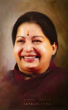 swaroopa 16.5 inch Jayalalitha ji Amma A3 size non tearable sticker Self Adhesive Sticker
