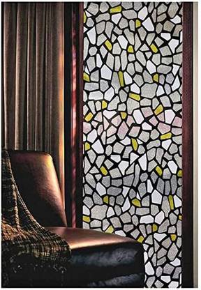 SURFNPICK 122 cm Window Film for Glass, Glass Sticker for window (12X48 Inches, PS) Self Adhesive Sticker