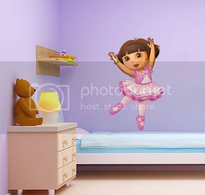Stickers Mart 53 cm Dora Jumping Removable Sticker