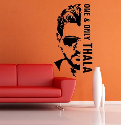 WALLDECORS 76.2 cm ONE & ONLY THALA IMAGE STICKER Self Adhesive Sticker