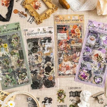 Kawaii 3 cm Flower Sticker Random Color Non-Reusable Sticker