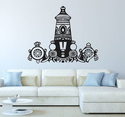 WALLDECORS 60.96 cm GOD BALAJI IMAGE Self Adhesive Sticker