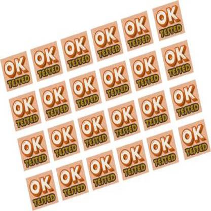 Stikor 2 cm Ok Tested 500 Pieces Stickers Label 20 mm Square Paper Self Adhesive Stickers Removable Sticker