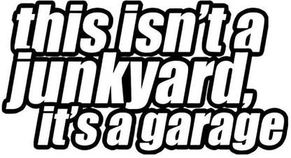 Xskin 29 cm Junkyard Garage Wall Decals, Wall Sticker Easy to Apply and Remove, 29cm Self Adhesive Sticker