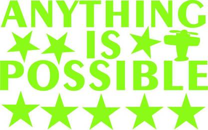 Ashamohar 29 cm Vinyl - Stars KEEPUP GOOD WORK Radium Night Glow for / -Pack - 1 ) Self Adhesive Sticker