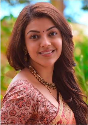 Starxdecals 30 cm Kajal agarwal wall sticker - Actress kajal agarwal wall sticker Self Adhesive Sticker