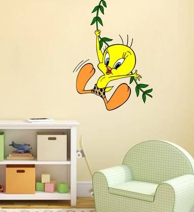 Hanu 75 inch Tweety Bird | Non Reusable Sticker Self Adhesive Sticker
