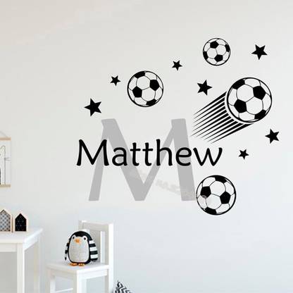 Xskin 48 cm Personalized Soccer Wall Sticker Custom Self Adhesive Sticker