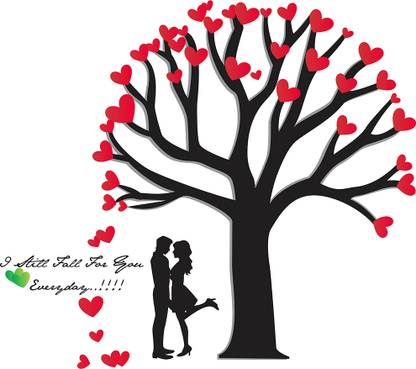 classyclothes 49 inch Classy Love Quotes with cuople Wall Sticker Self Adhesive Sticker