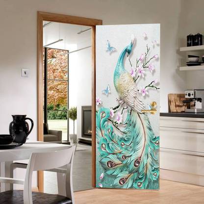 Zedexgraphics 78 inch Door Sticker Wallpaper Self Adhesive Sticker