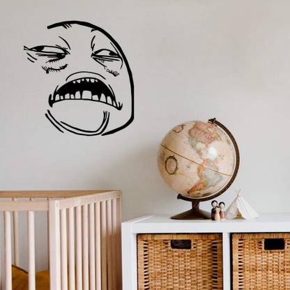 Xskin 29 cm Sweet Jesus Face Internet Meme Wall Decals, Easy to Apply and Remove Self Adhesive Sticker