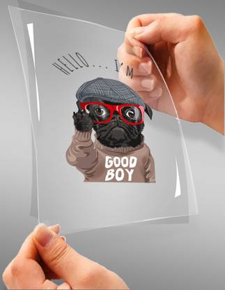 teesgraphy 30 cm HELLO I AM GOOD BOY Non-Reusable Sticker