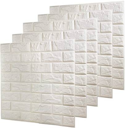Fing 30 inch 3D Brick Wallpaper PE Foam self Adhesive Brick Design Wall Stickers Self Adhesive Sticker