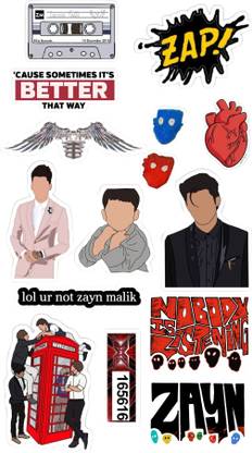 Yaduvanshi 5 cm AESTHETIC ZAYN MALIK STICKERS Self Adhesive Sticker