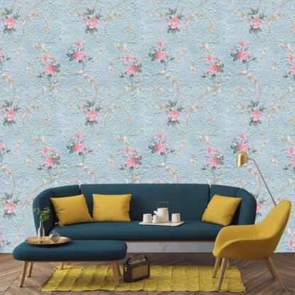 Flipkart SmartBuy 200 cm Removable Peel and Stick Self Adhesive Wallpaper ( 200 cm X 45 cm ) Self Adhesive Sticker