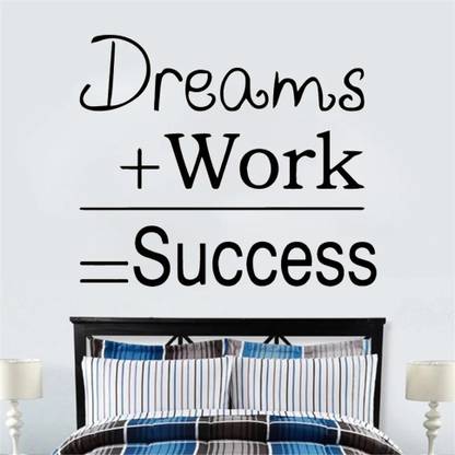 SnappyVinyl 35 cm Inspiring Dreams Quote Self Adhesive Sticker