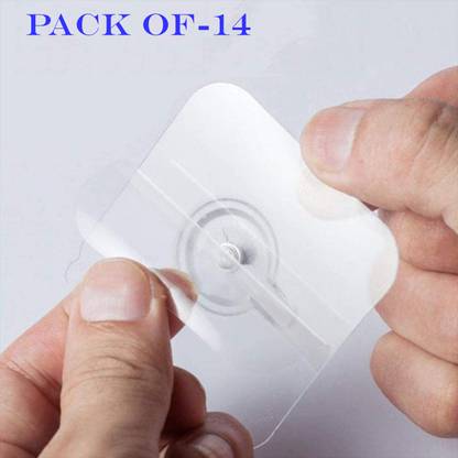 Splendid 6 cm Adhesive Nails Hooks for Wall Without Drilling E-pack of -14 Self Adhesive Sticker