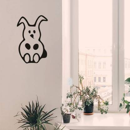 Xskin 29 cm Rabbit Stick Figure2 Wall Decals Easy to Apply Self Adhesive Sticker