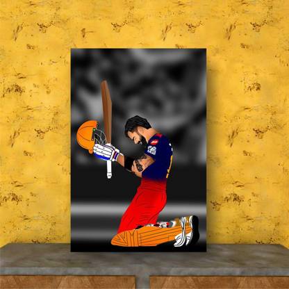 RCB Kohli Poster Paper Print