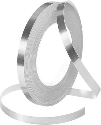 HVG TRADERS 10 cm Floor Tiles Black Metalized Mirror Tape, Self-Adhesive Tile Seam Sticker Self Adhesive Sticker