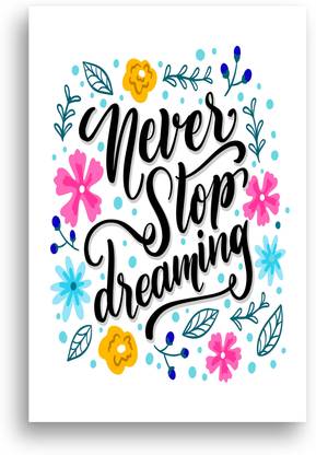 PRINTHUBS 45.72 cm Motivational Quote Poster For Home office Gym Room Wall Décor (Size 12x18 In)S14 Self Adhesive Sticker