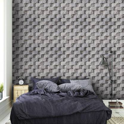 Flipkart SmartBuy 500 cm Gray brick Design Wallpaper(500CM X 45CM) Self Adhesive Sticker
