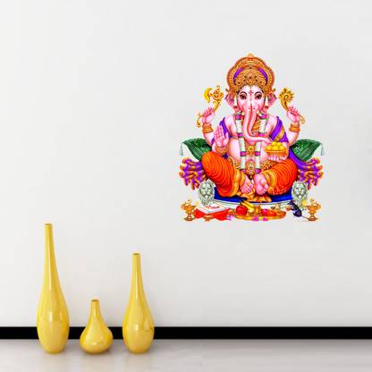 Epithet Studio 50 cm ganesh radium stickers (50cm x 59cm )DD583Wall Sticker ASD Self Adhesive Sticker