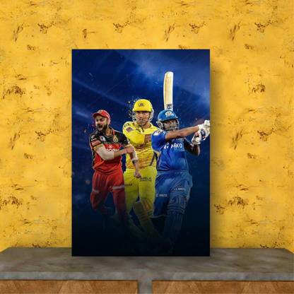 Rohit, Dhoni and Kohli Poster Paper Print